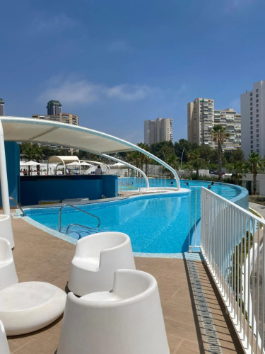 SUNSET WAVES blue sky apartment