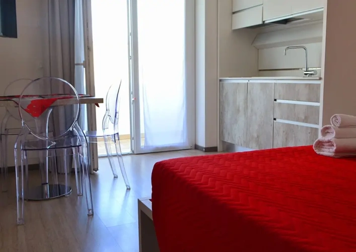 Studio with balcony