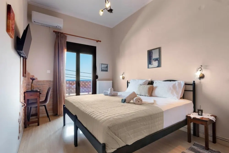 Standard Twin Studio with balcony and with sea view