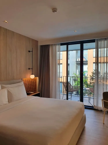Double Junior Suite with balcony and with pool view