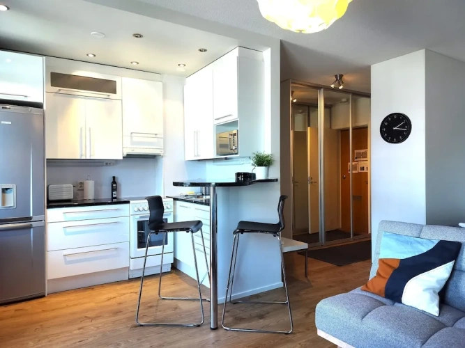 Studio with balcony