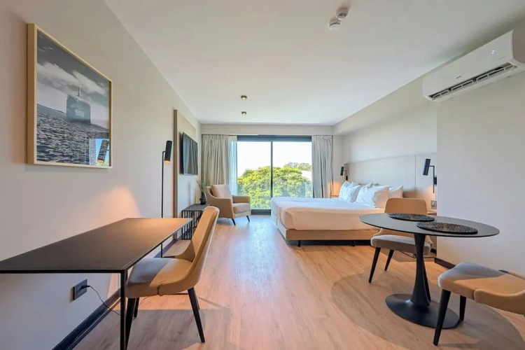 Studio with city view