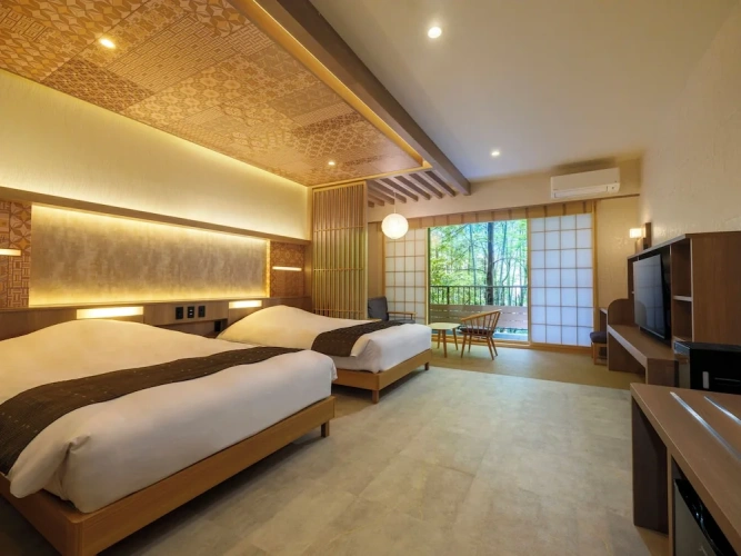 Western Style Twin Suigetsu no Sho room
