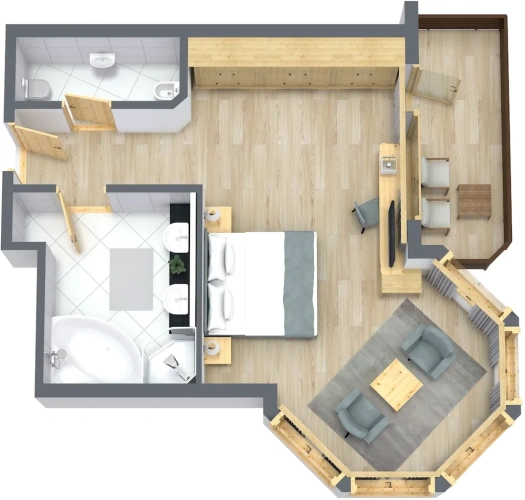 Superior room with balcony
