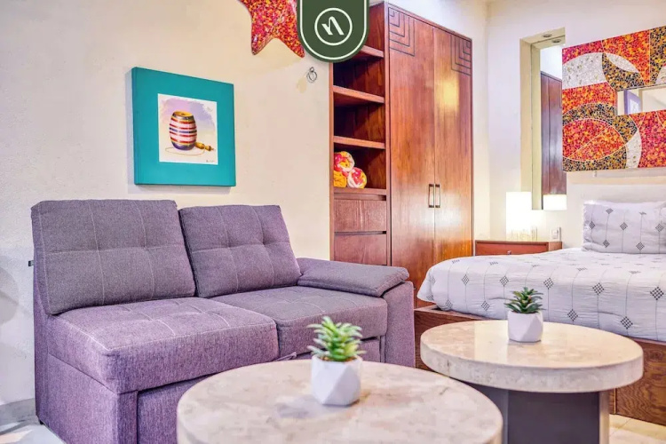 Studio in Romantic Zone - Rooftop Pool - King Bed