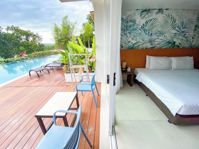 Deluxe Double room with balcony and with view