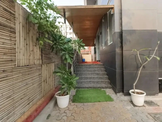 Outside