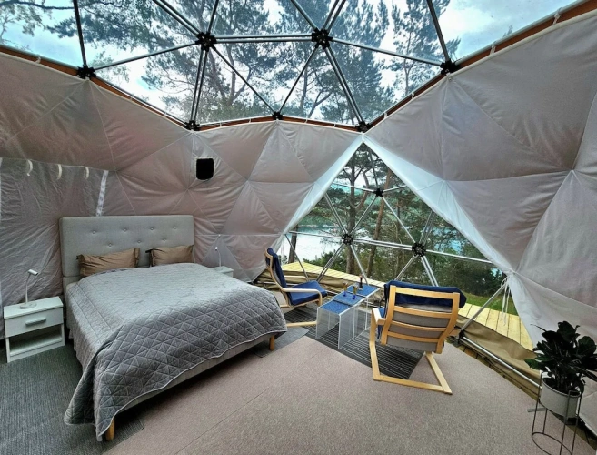 Tent with sea view