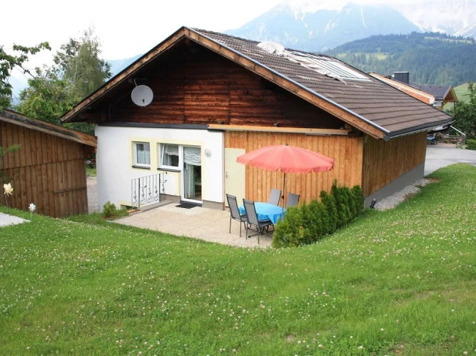 Chalet with balcony