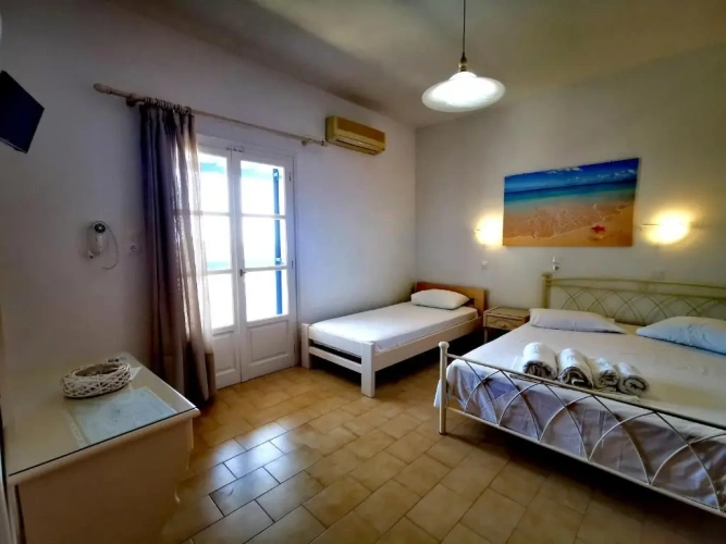 Studio with balcony and with garden view