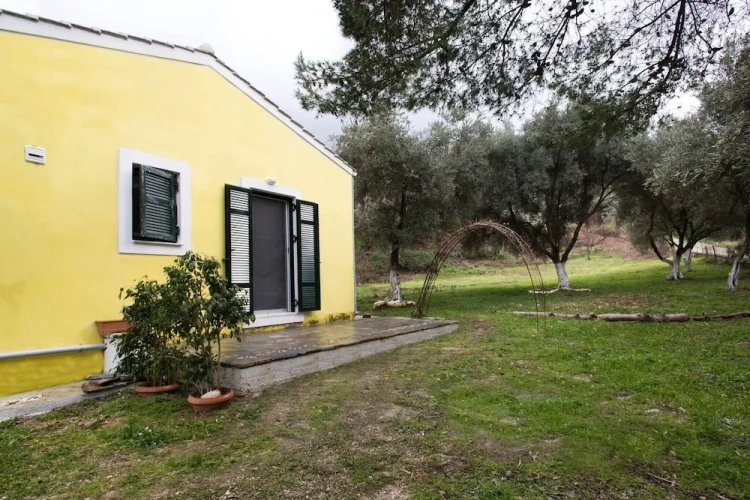 Cute Yellow Handmade House With Garden