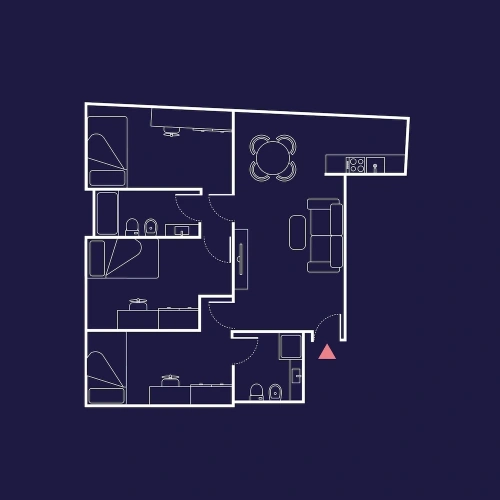 3 Bedrooms Deluxe Apartment