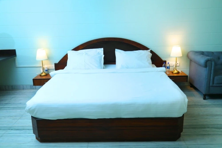 Deluxe Double room with balcony and with pool view