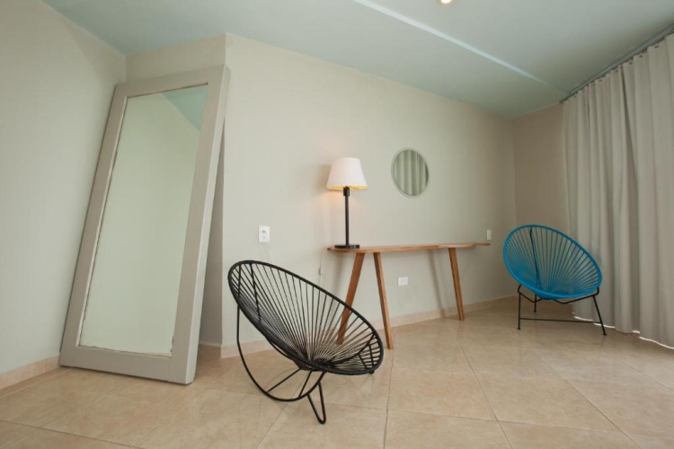 Standard Double Basement room with balcony and with sea view