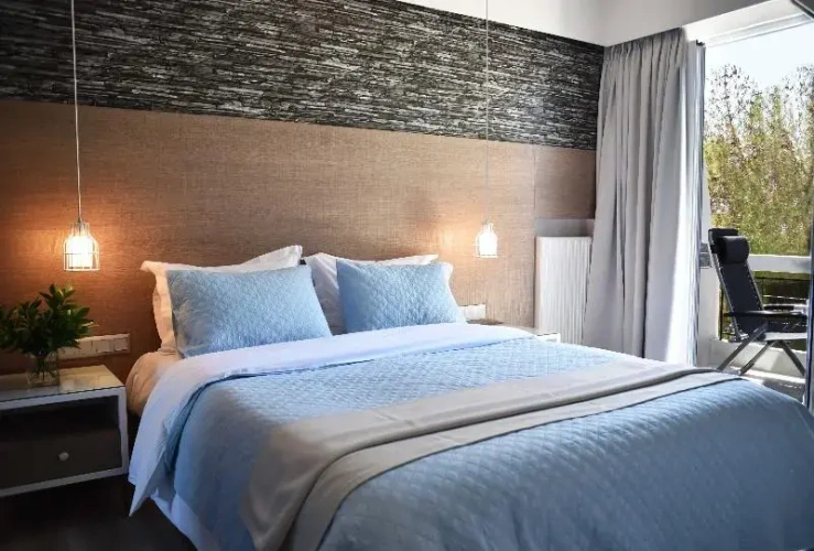 Standard Twin room with balcony and with sea view