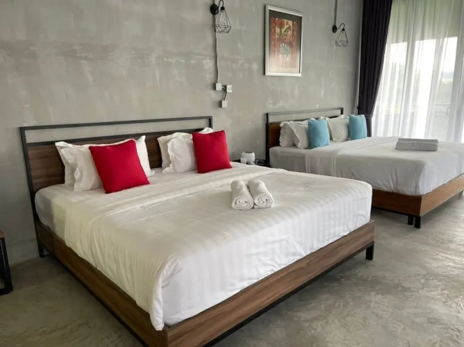 Standard Quadruple room with balcony