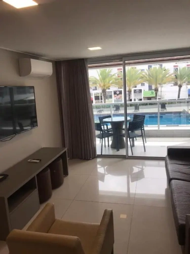 Apartment with pool view