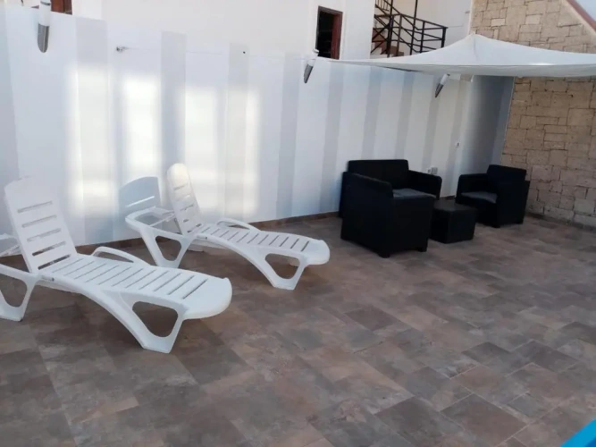 Apartment with pool view