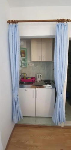 1. A studio apartment with a view