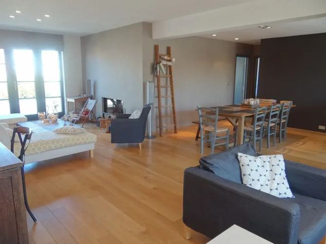 Bright Attic With Sea Breeze