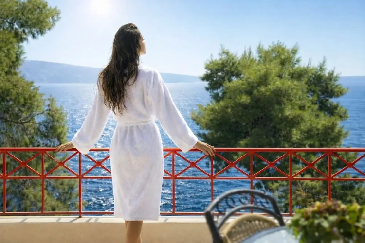 1 Bedroom Deluxe Apartment with balcony and with sea view
