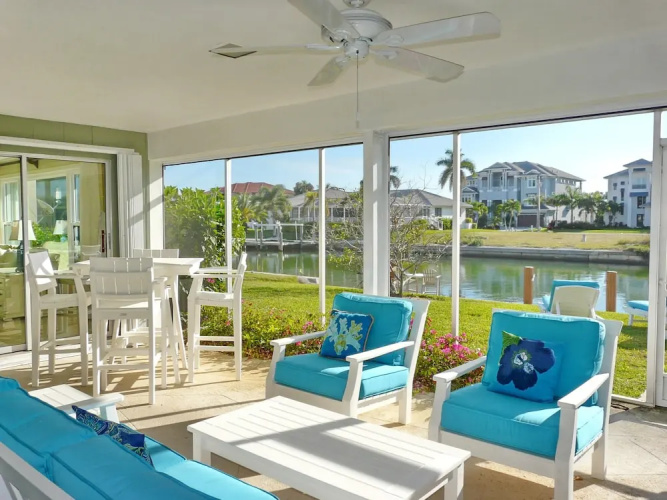 Inviting Waterfront Home With Western Exposure