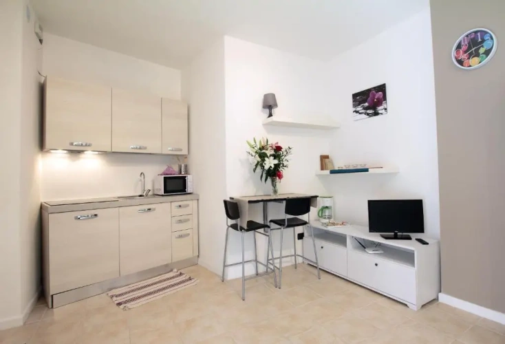 Studio with balcony