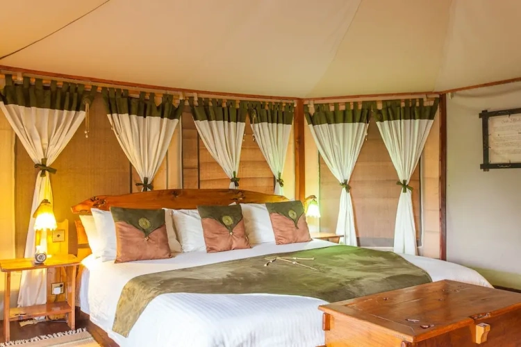 Tent with river view