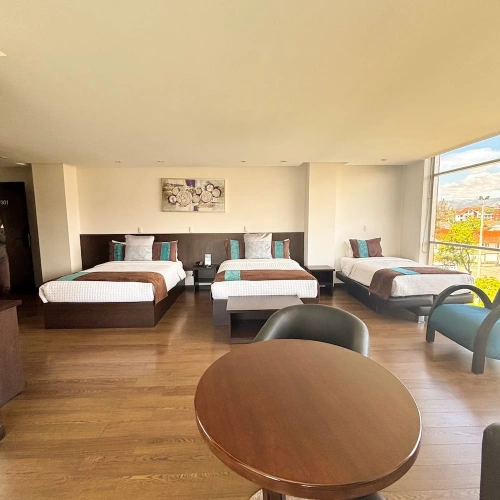 1 Bedroom Standard Triple room with balcony and with city view