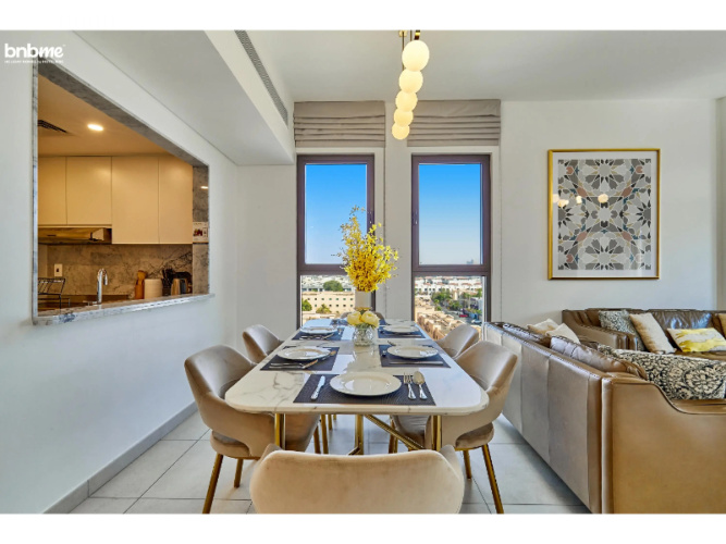 Elegant Pool View 2BR Apartment