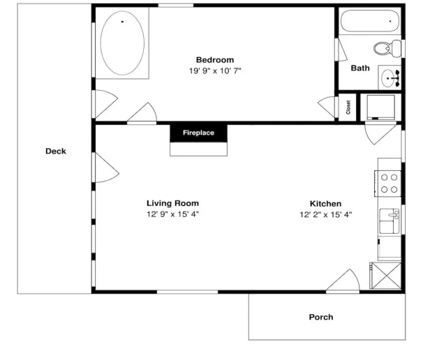 1 Bedroom Studio