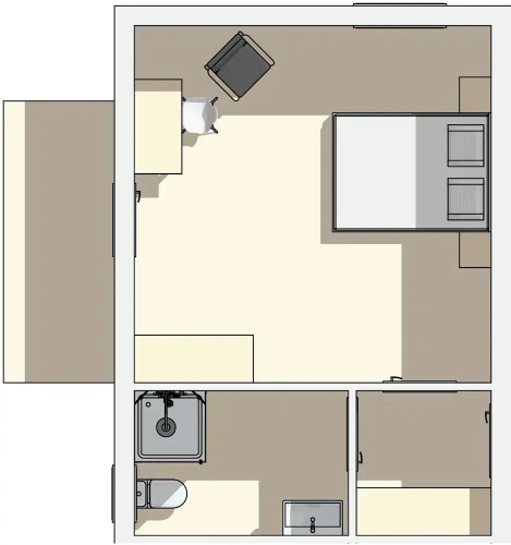 Standard Double room with mountain view