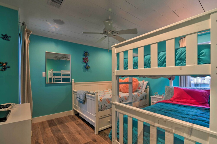 Updated Beach House w/ Private Beach + Hot Tub!