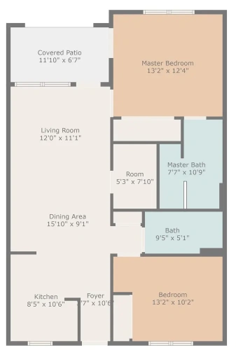 2 Bedrooms Apartment