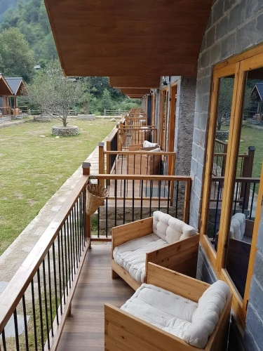 Quadruple Family Chalet with balcony and with river view