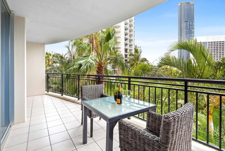 2 Bedrooms Standard Apartment with balcony and with garden view