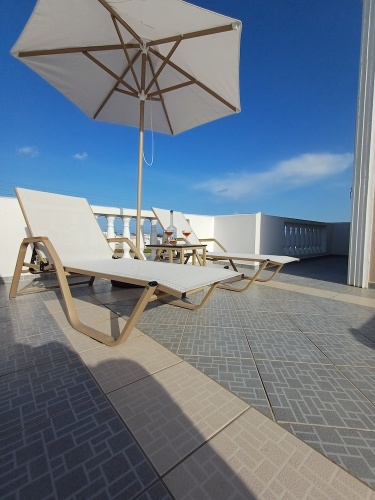 Superior Twin room with balcony and with partial sea view