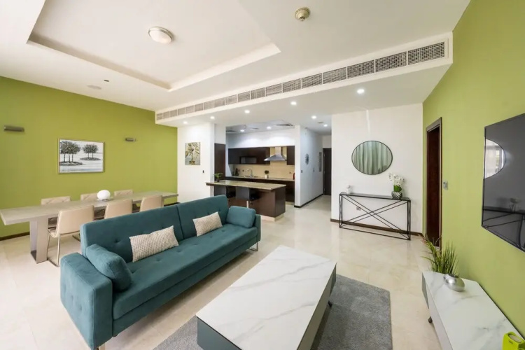 Modern beachfront 1BR apartment