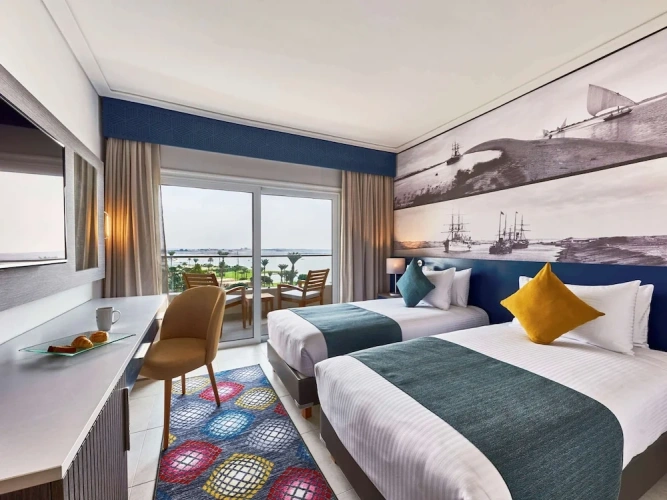 Superior Twin room with balcony and with garden view
