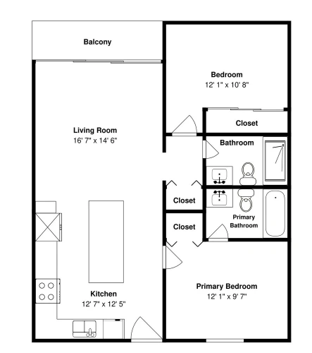 2 Bedrooms Standard room with balcony