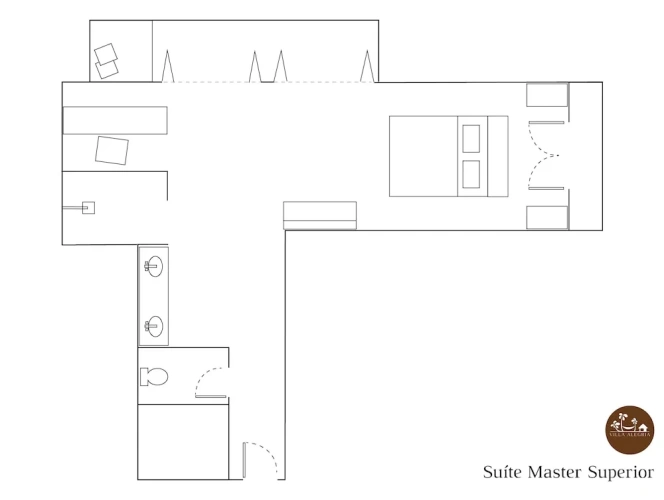 Luxury Double Suite with garden view