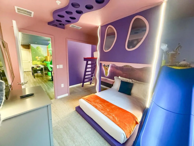 Upstay Theme Rooms and Arcade Games Plus Private Pool