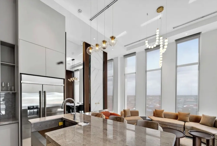 Luxury Penthouse room with balcony and with city view