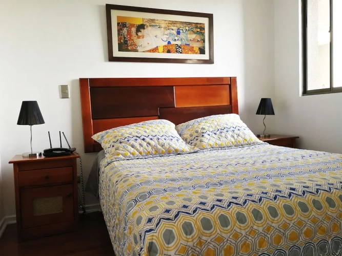 2 Bedrooms Family Apartment with balcony and with mountain view