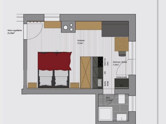 1 Bedroom Apartment