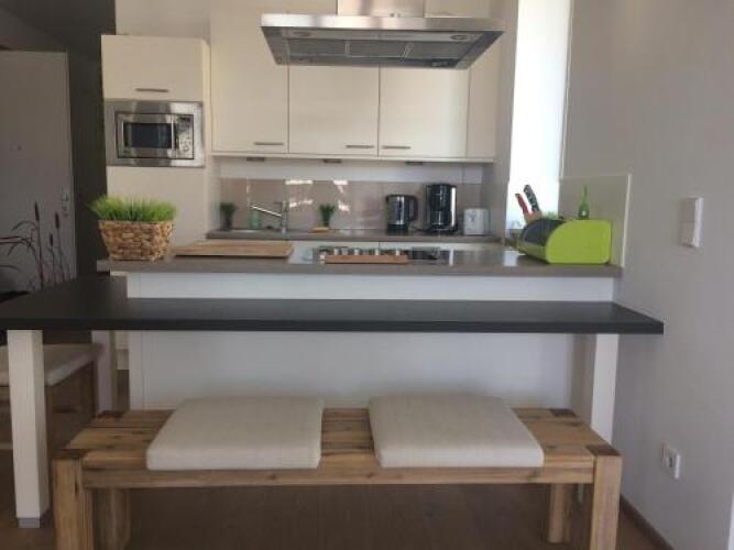 Apartment pool and lakeOver view