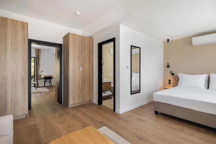 2 Bedrooms Standard Family room with balcony and with partial sea view