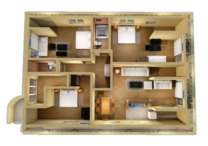 1 Bedroom Standard Duplex room