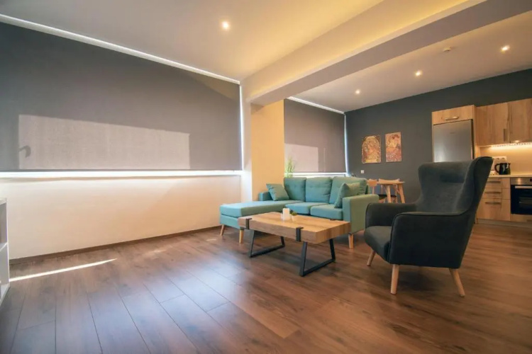 Abstract Flat With Urban View