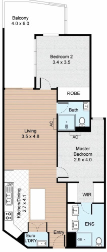 Bright Newly 2 Bed Apartment With Balcony Views